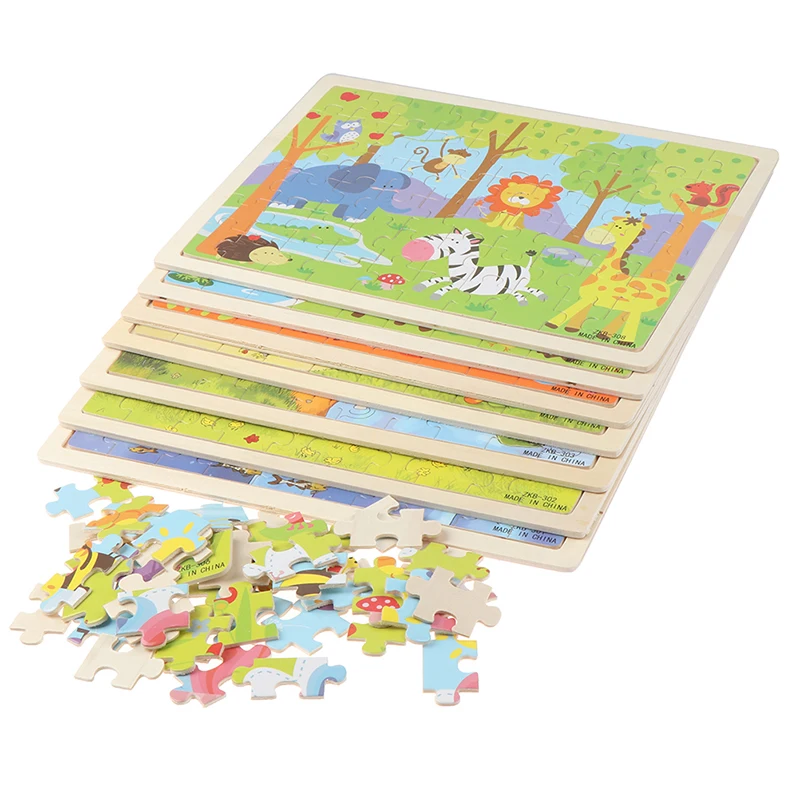 MYPANDA/мультяшный 3D Деревянный пазл для ребенка развивающая игрушка 8 видов стилей
