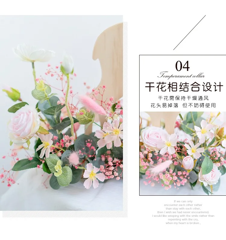 

Nordic style living room porch deer flower art dining table imitation flower decoration home furnishing creative deer flower art