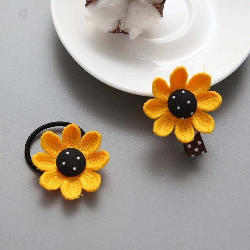 Заколка для волос с цветами маленьких девочек заколки Детские эластичные