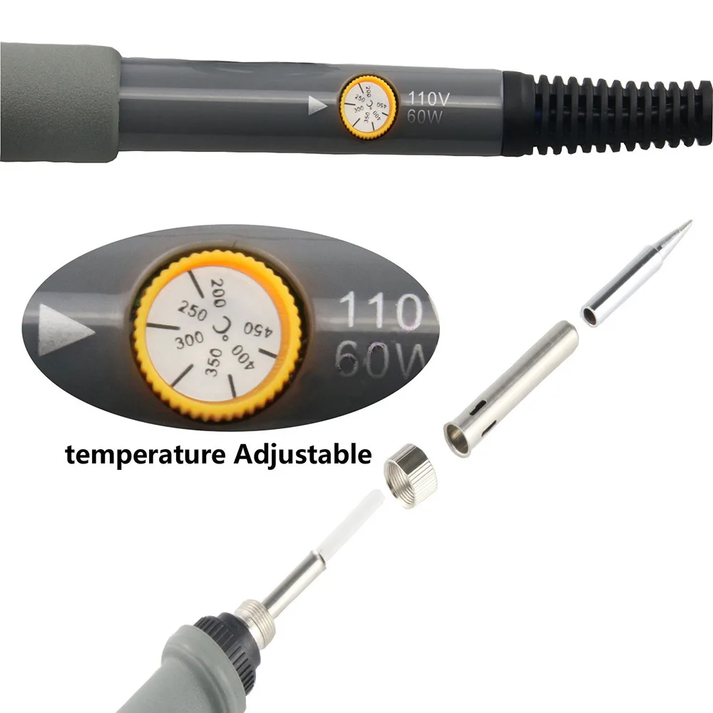 

Electric Soldering Iron Adjustable Temperature Precise Tips Welding Iron Repairs Tool DIY Hand Tool