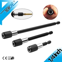 3pcs set 14 inch quick hex shank release magnetic electric screwdriver extension bit holder 60 100 150mm extension rod tools