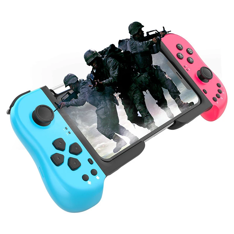 

2021 New Telescopic Bluetooth-compatible Controller Wireless Gamepad Trigger Joystick For PUBG Mobile IOS Android Phone PC TV