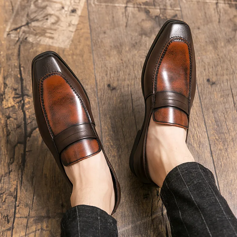 

Italian Leather Shoes High Quality Formal Men's Shoes Men Casual Loafers Trending Hot Products Summer Luxurious Brand Oxford
