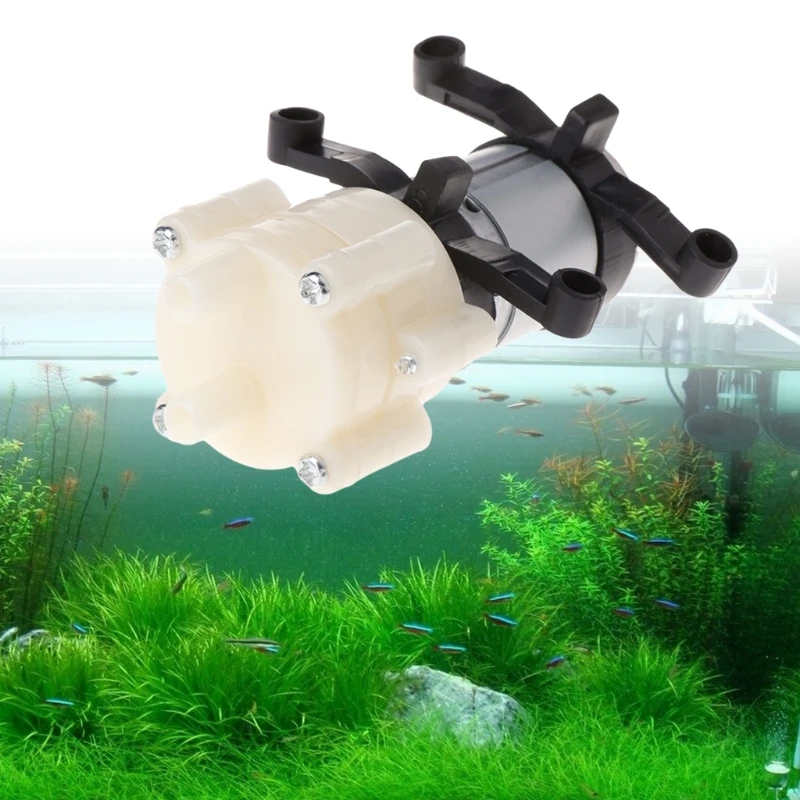 DC6-12V R385 аквариум круглый водный воздушный DC мембранный насос аксессуары L69B | Дом и