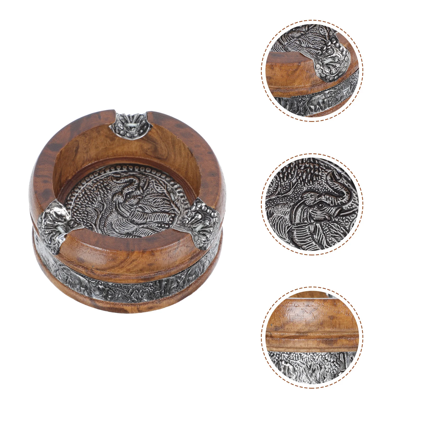 

Пепельница деревянная в простом стиле, 1 шт.