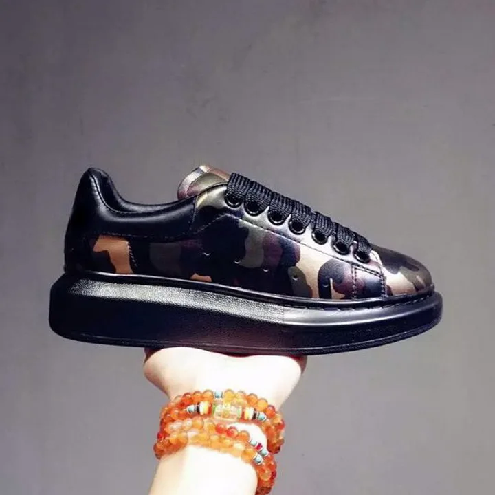 Мужская и женская обувь повседневная спортивная из натуральной кожи на толстой