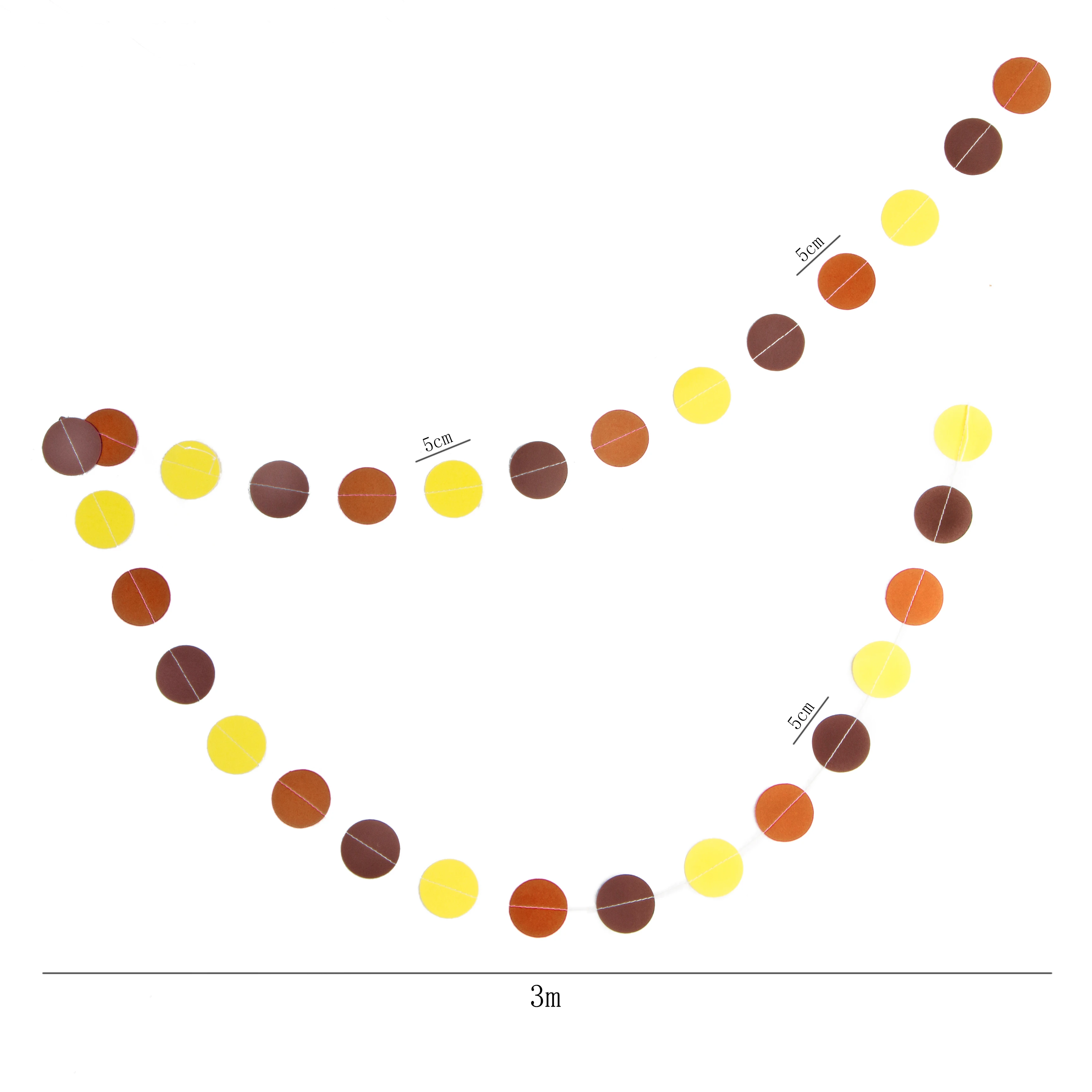 Осенний Детский комплект украшений на день рождения оранжевый желтый коричневый
