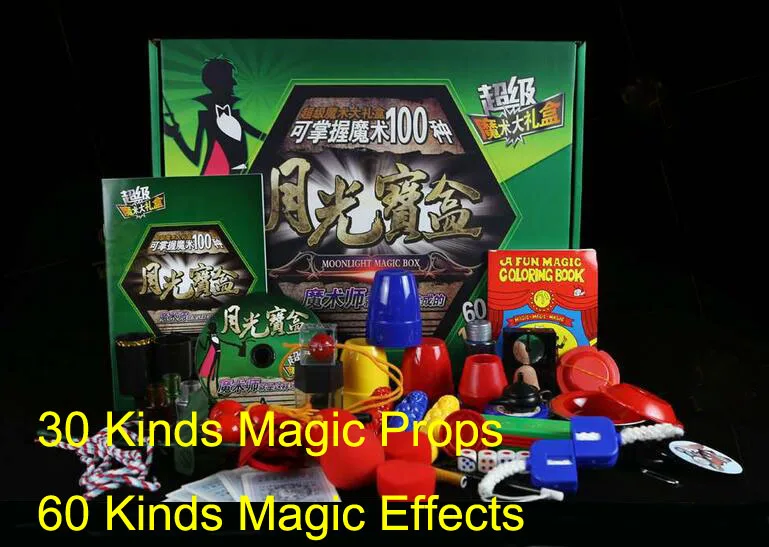 Набор волшебных фокусов с 30 видами реквизита и 60 эффектов волшебные фокусы