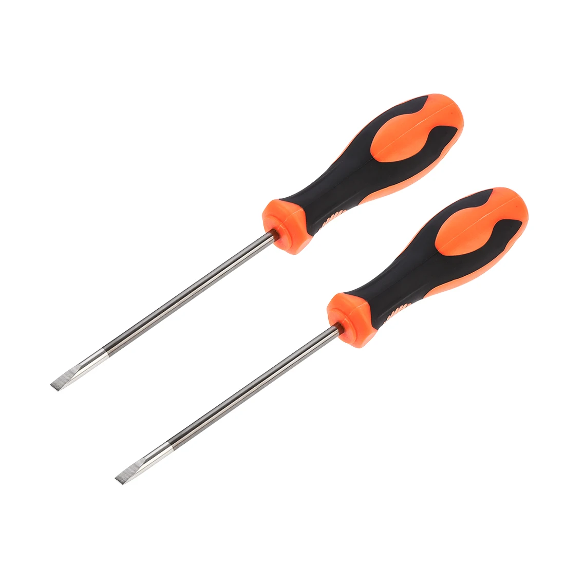 

Uxcell 2 Pcs 5.5mm Slotted Magnetic Screwdriver 5" Round Shaft Non Slip Black+Orange Handle