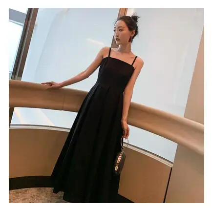 

Summer Dresses 2020 New Style Sleeveless Large Wave Point Suspension