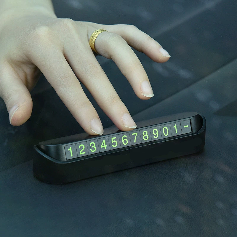 Автомобильный карточка с телефоном для временной парковки номер карты пластина