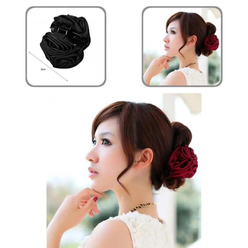 

Tight Classic Twist Hair Up Flower Jaw Barrette Headwear Hair Grip Non-slip for Home