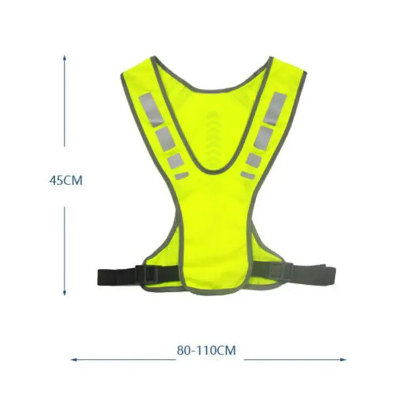 

Outdoor Reflective Safe Vest Night Protection Vest For Jogging Riding Motorcycle Walking Running Outdoor Sports Reflective Vest
