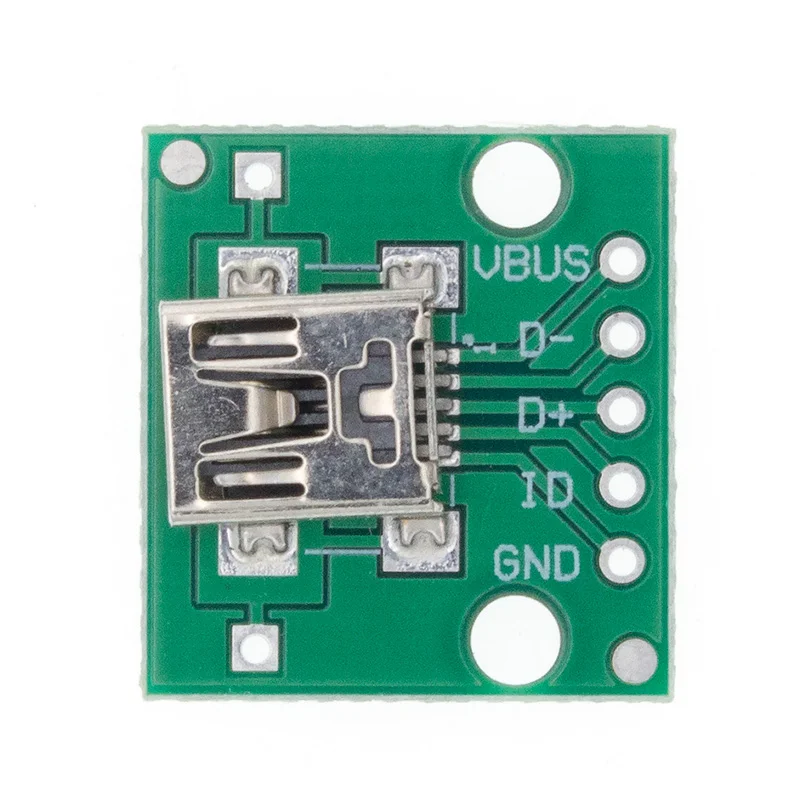 10 шт. USB разъем/MINI MICRO USB для DIP адаптер 2,54 мм 5pin Женский Разъем b Тип USB2.0 Женский PCB конвертер USB-01 - Цвет: USB-02 10pcs