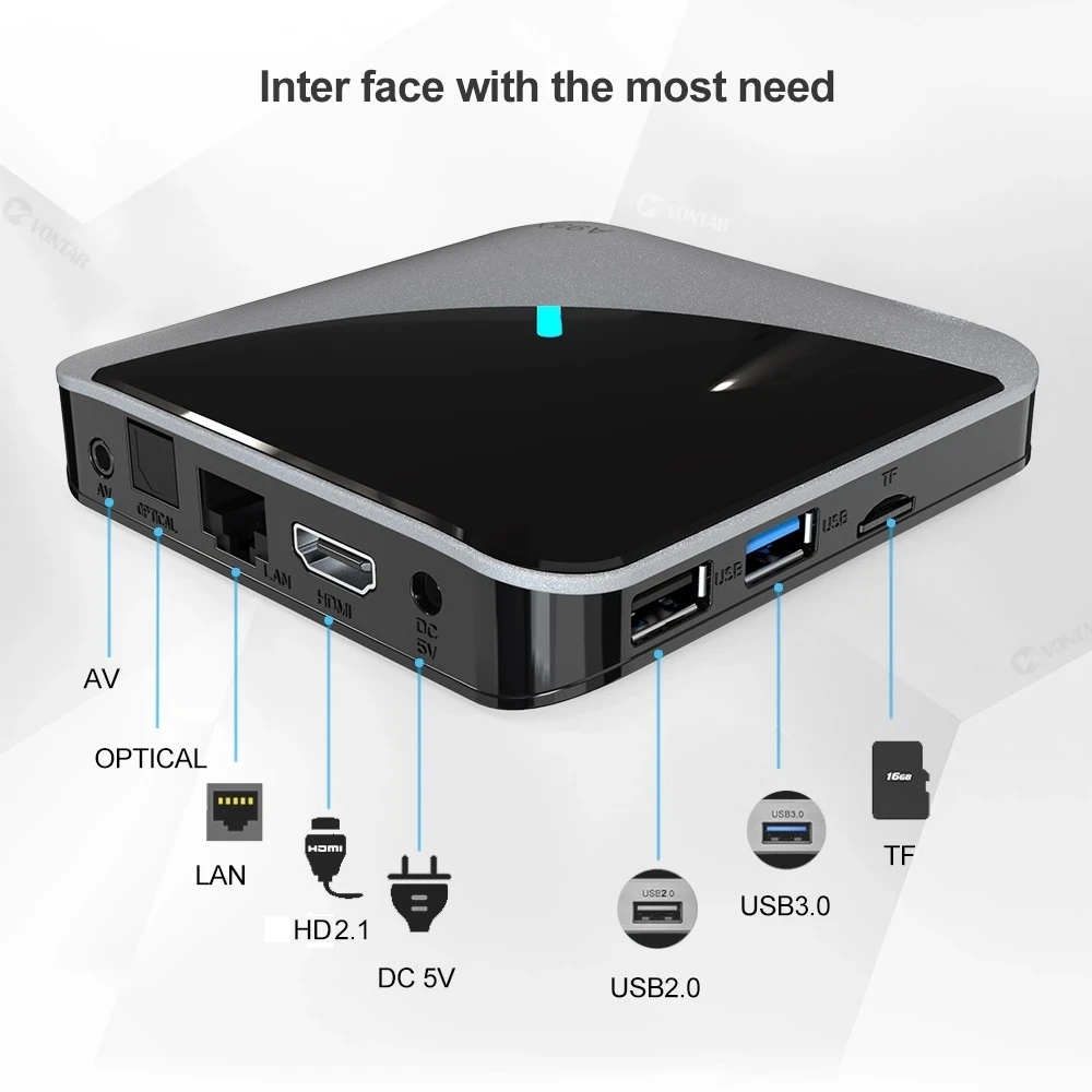 Smart TV Box Android 9 0 A95X F3 Slim Amlogic S905X3 4 ГБ 32 64 Гб 8K HD 2 4/5 0G WiFi медиа-проигрыватель Google |