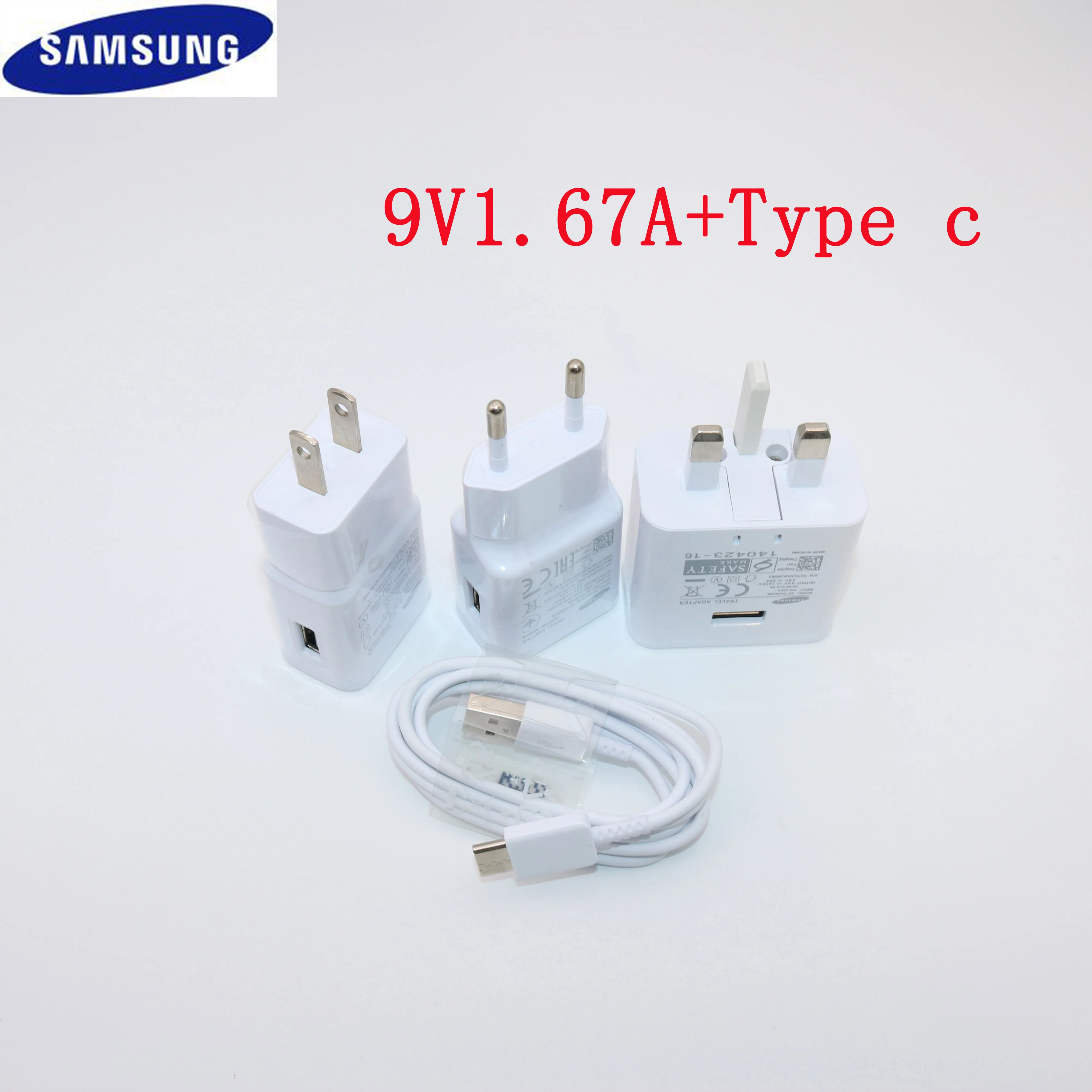 Usb адаптер для быстрой зарядки 9 В 1 67 А кабель Type C A30 A40 A50 A70 A60 S8 S9 Plus note 8 9|Зарядные
