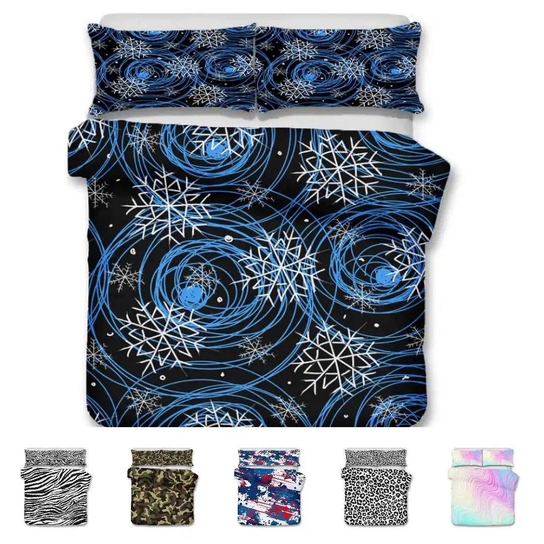 

Комплект мягкого постельного белья, с цифровым абстрактным 3D-принтом, 2/3 предмета, пододеяльник и телефон с застежкой-молнией, размеры Велик...