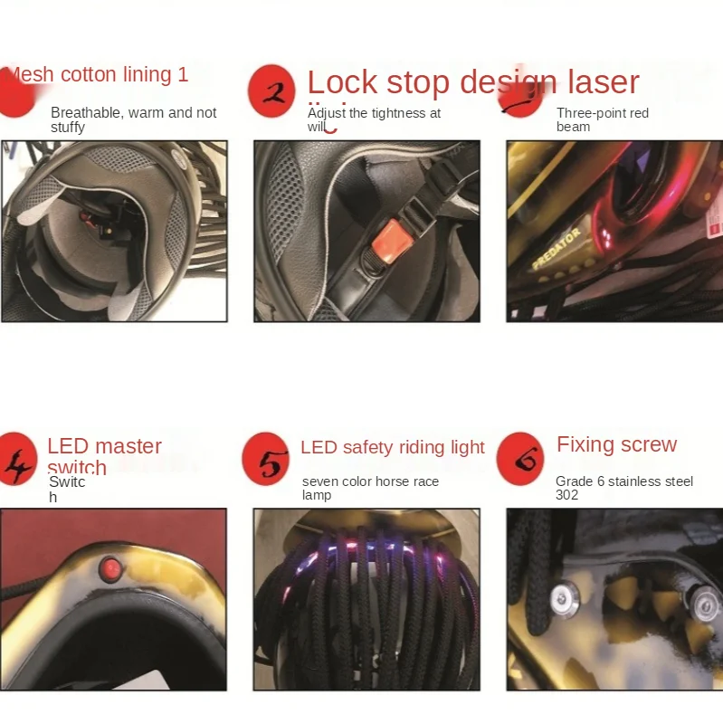 Мотоциклетный шлем в горошек защитный из углеродного волокна на все лицо |