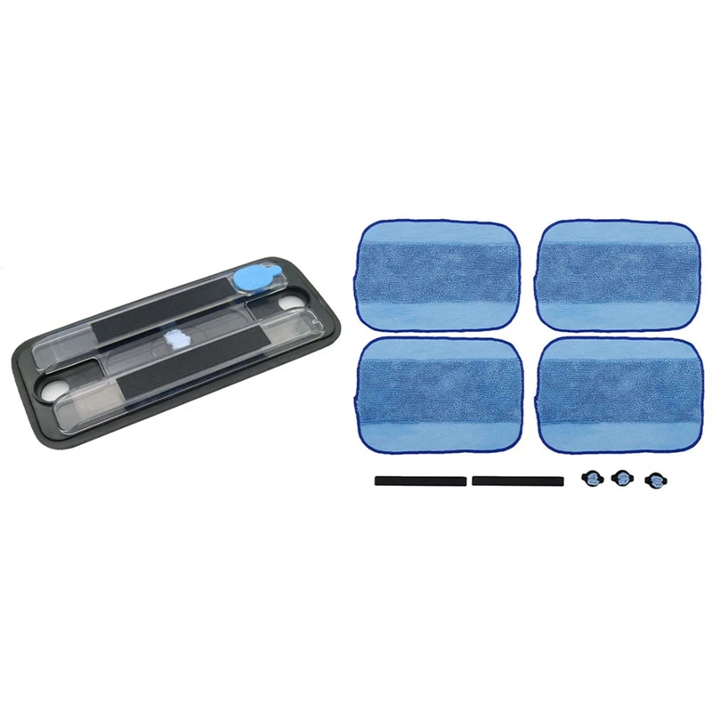 

1 Pcs For Irobot Pro-Clean Reservoir Pad & 1 Set Robot Wheel Tire Mop Cloth Water Cap Replacment