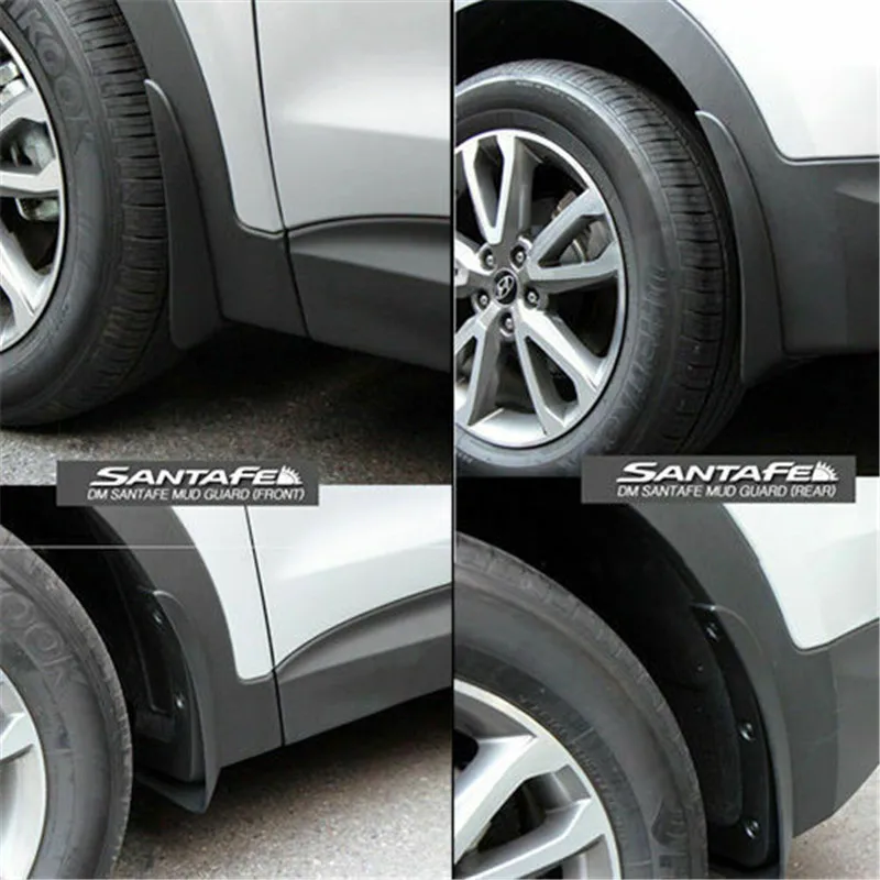 Car decoration Guards Mud Flaps FIT For 13-2018 Hyundai Santa Fe ix45 / XL Sport 4PCS/Set | Автомобили и мотоциклы