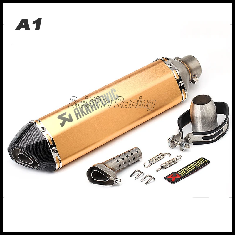 Универсальный 51 мм мотоцикл Akrapovic выхлопная труба для спортивного автомобиля