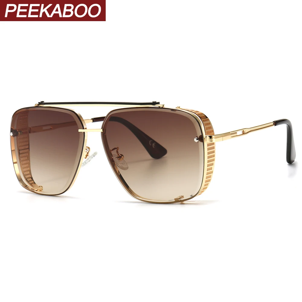Мужские и женские солнцезащитные очки peekabo квадратные с градиентными линзами uv400
