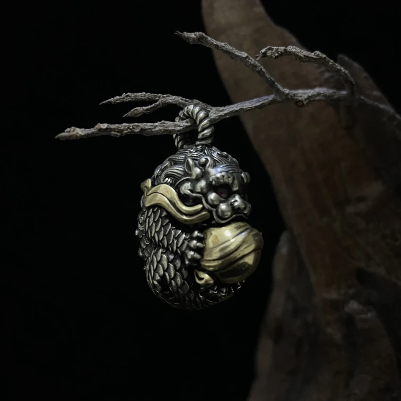 

Motorcycle key chain PI xiu ball drive demon bell pendant safety key chain