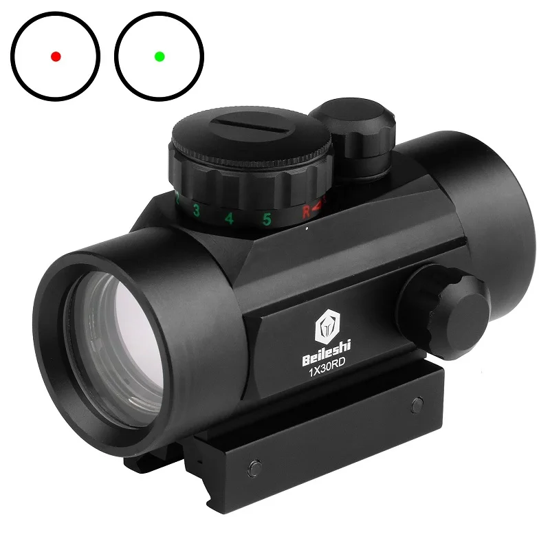 Hunting Red Dot Scope hunting Red Dot Sight Riflescope 1X30RD for 11mm/22mm Mount For Airsoft Gun Accessories