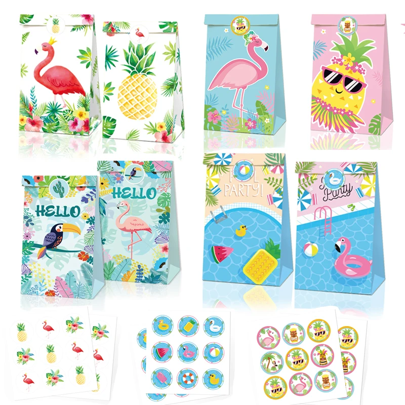 Packaging Pineapple Candy Bag Hawaii Tropical Summer Party Decor Beach Party Supplies
