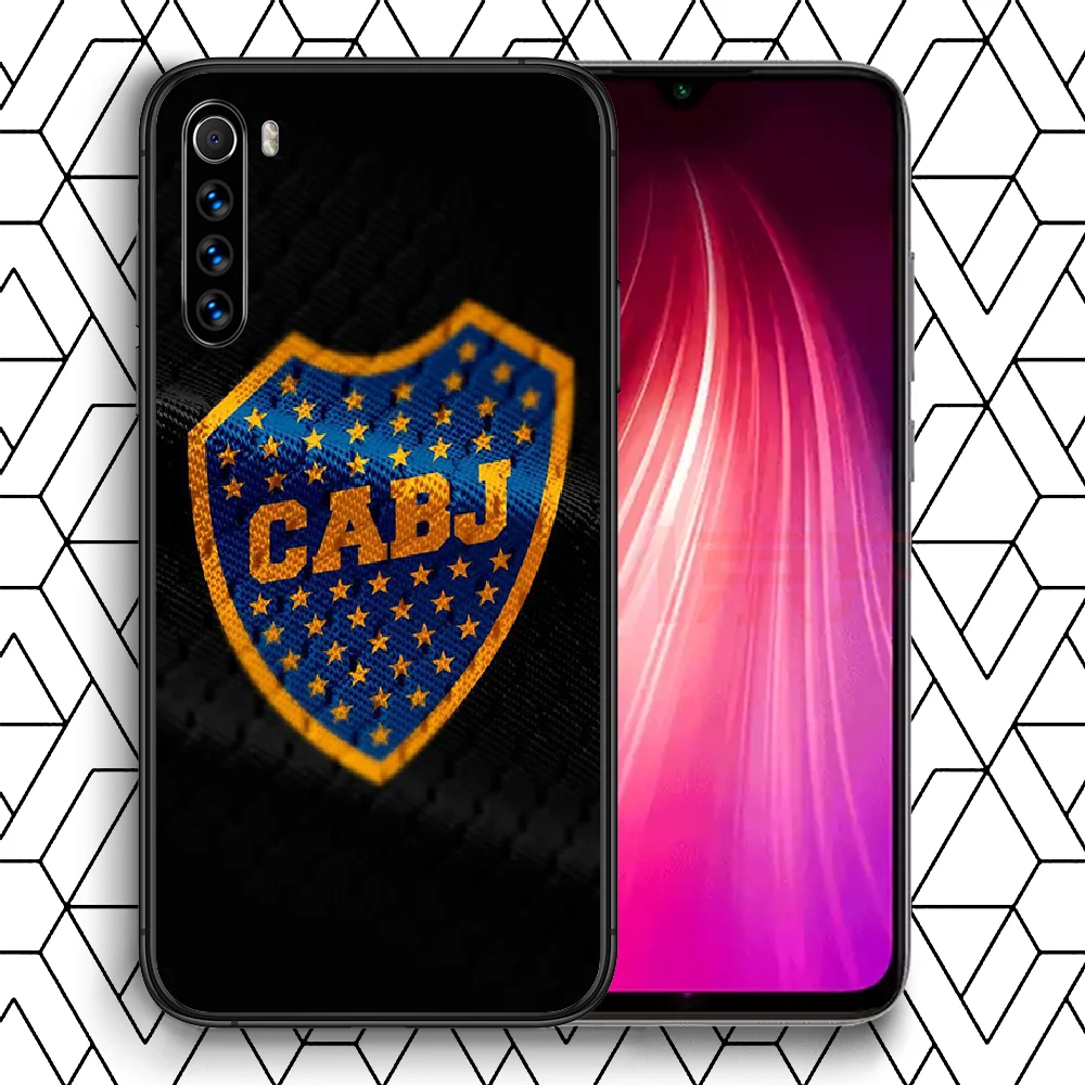 

Boca Juniors Soccer Phone Case For Xiaomi Redmi Note 7 8 8T 9 9S 4X 7 7A 9A K30 Pro Ultra black Etui Soft Back Pretty Coque