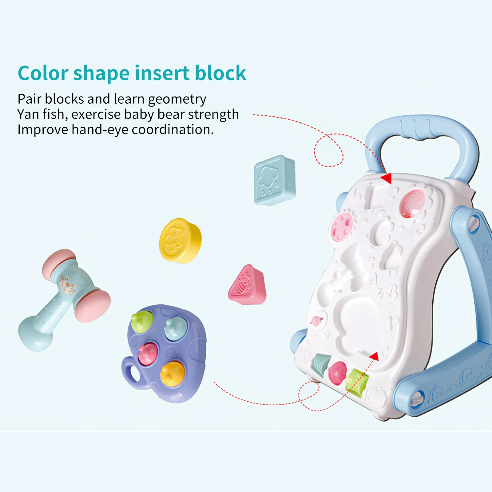 

Infant Toddler Stroller Baby Learning To Walk Walker Multifunctional 6-9-18 Months One-Year-Old Boy And Girl