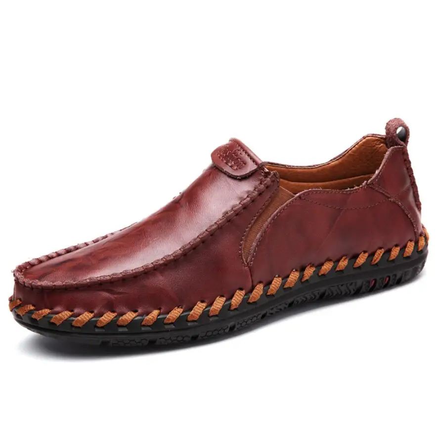 Мужские туфли из натуральной кожи 38-45 мягкие Нескользящие классические | Обувь