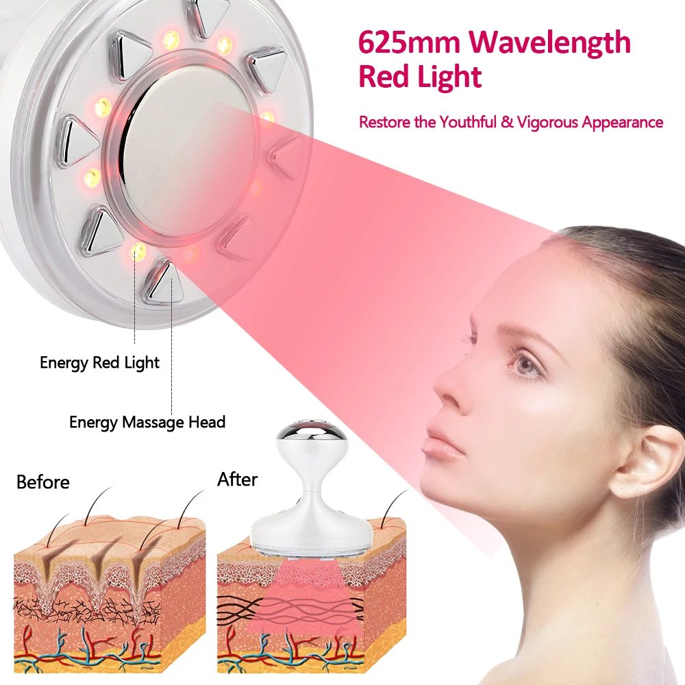 

Agdoad Rechargeable RF Ultrasonic Body Slimming Machine for Anti Cellulite Fat Burner Weight Loss Skin Tightening Massager