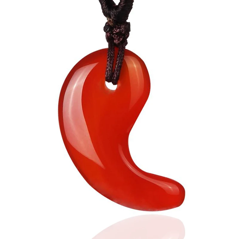 Natural Obsidian Pendant Tai Chi Necklace Magatama Agate Lucky Amulet Jade Jewelry Gift Men Women | Украшения и аксессуары
