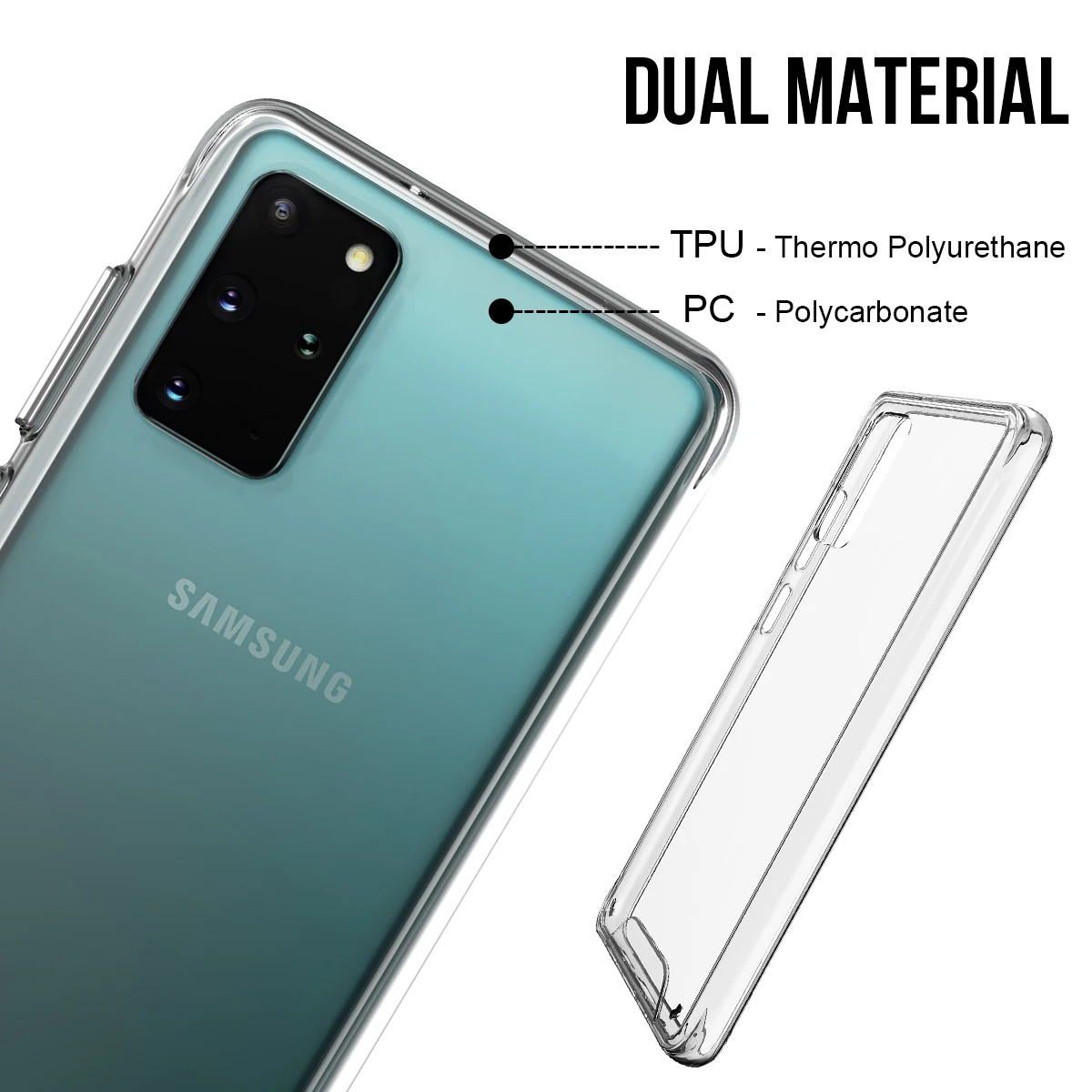 Чехол для Samsung Galaxy S20 Plus + мягкий ТПУ жесткий чехол из поликарбоната гибридный