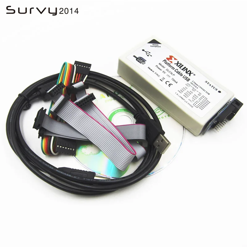 Кабель Xilinx на платформе USB FPGA CPLD загрузка локатор Поддержка JTAG Slave серия SPI