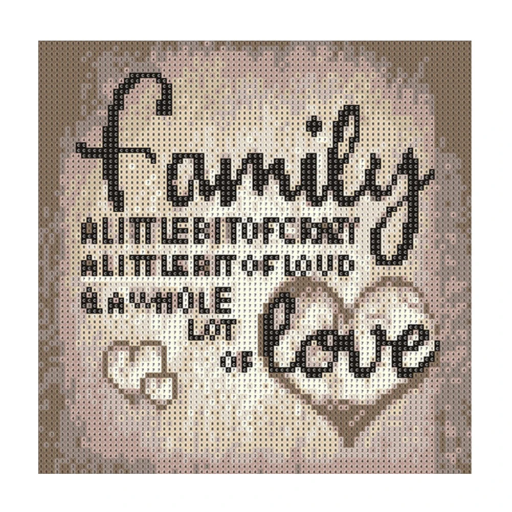 

Vesteen 5D Diamond Painting Enghlish Letters Family For Bedroom Living Room Home Wall Decoration Painting Gift