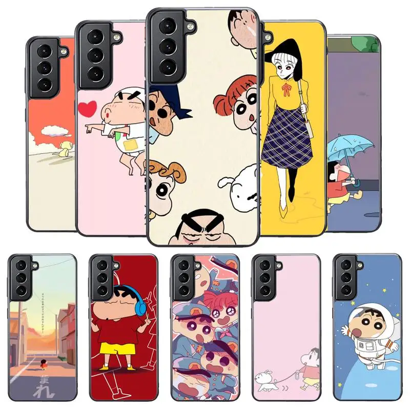 

Cartoon Crayons Shin cute Chan Phone Case For Samsung S8 S9 S10 S20 plus 5G lite note 20 ultra PC nax fundas cover