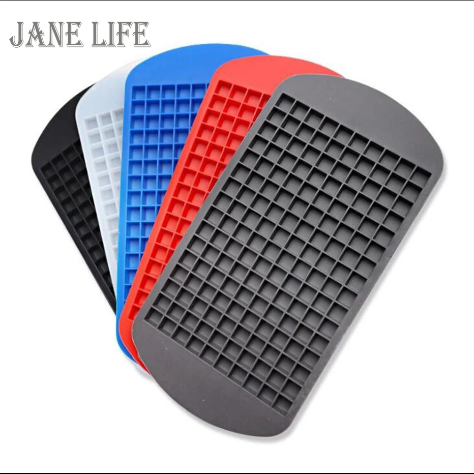 

Food Grade 160 Cavity Silicone Bar Ice Cube Tray Mini Ice Cubes Small Square Mold Ice Maker Kitchen Ice Cream Tools Goods 2021