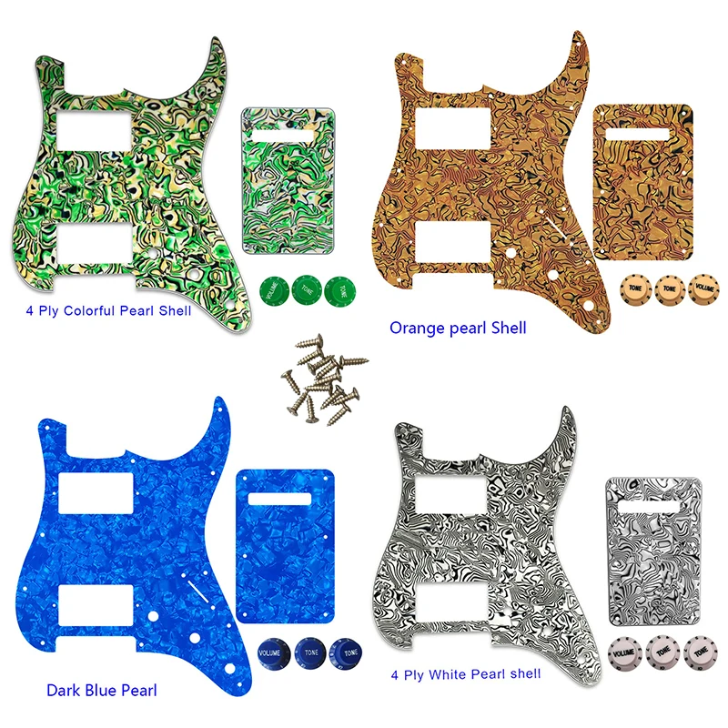 

1SET Quality Electric Guitar Pickguard Scratch Plate HH PAF Humbucker Coil For USA\ Mexico Fd Strat Guitar Parts