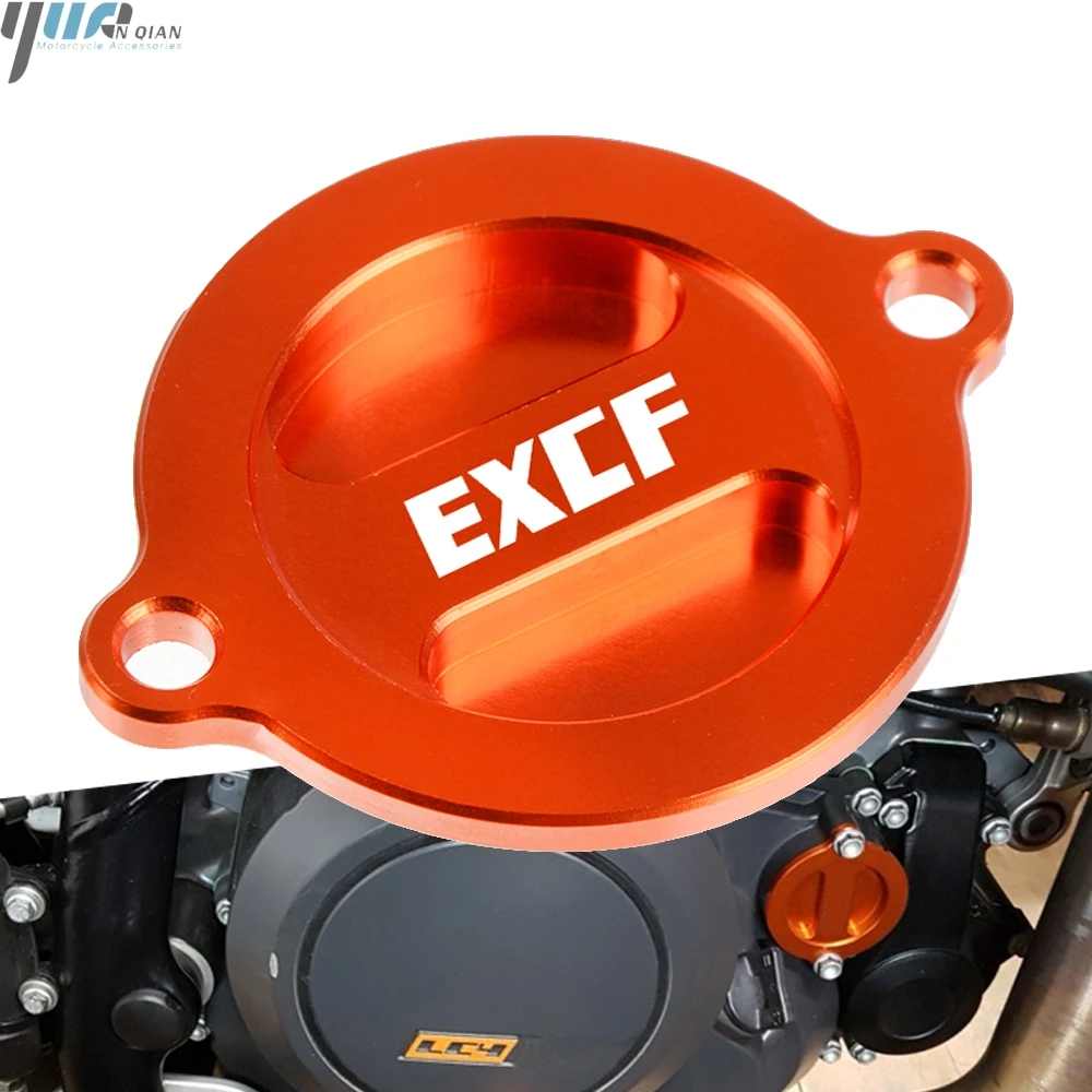 Для KTM 250 350 EXC F 450 500 EXCF мотоцикл Алюминий Ремонт двигатель масляный фильтр крышка