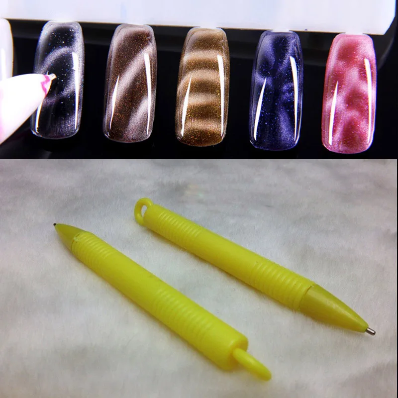 3 шт магнитная ручка 3D кошачьи Глаза Лак для ногтей Раскрашивание инструменты