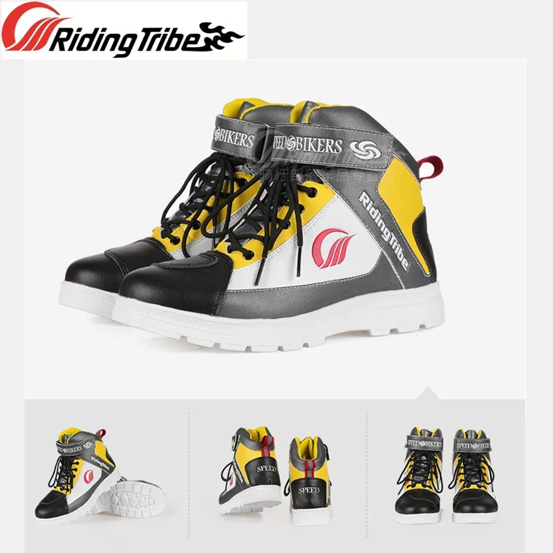 Ботинки в байкерском стиле Повседневная обувь дышащая водонепроницаемая из