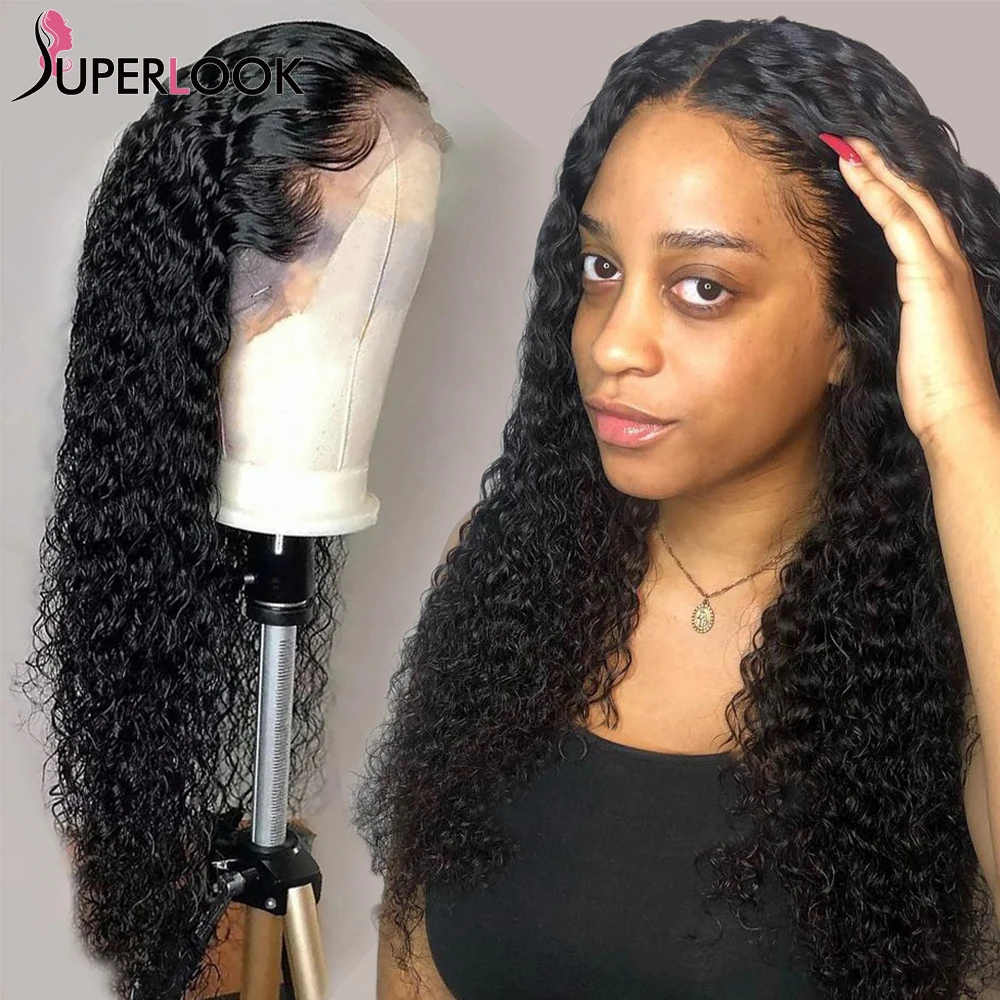 

Water Wave Wig 13x5x2 T Part Lace Frontal Wig Pre Plucked Natural Hairline 4x4 Lace Closure Wig Curly Human Hair Wigs For Women