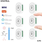 SMATRUL Tuya Wi-Fi умный переключатель потолочного вентилятора ЕС 220V мини стены вклвыкл модуль APP голосовой пульт дистанционного управления Скорость Управление для Alexa Google Home