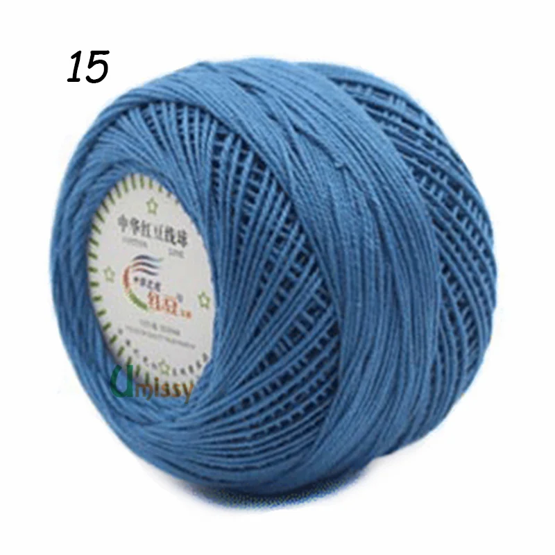 15 10pcs 10 шт. ПРЯЖА ДЛЯ РУЧНОГО ВЯЗАНИЯ Хлопчатобумажной Пряжи 3# Кружева Пряжи для Вязания Детские Иглы Работы С Использованием 2.5 мм Крючком 500 г/лот - Цвет: 15 10pcs