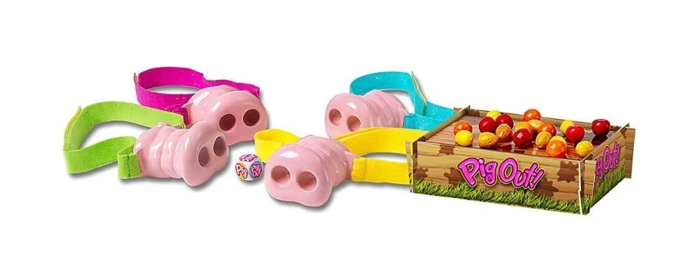 

Board Game Pig Out Game Pig Nose Game Wearing Pig Nose Parent-Child Interactive Game Great Gift for Children Family Party Game