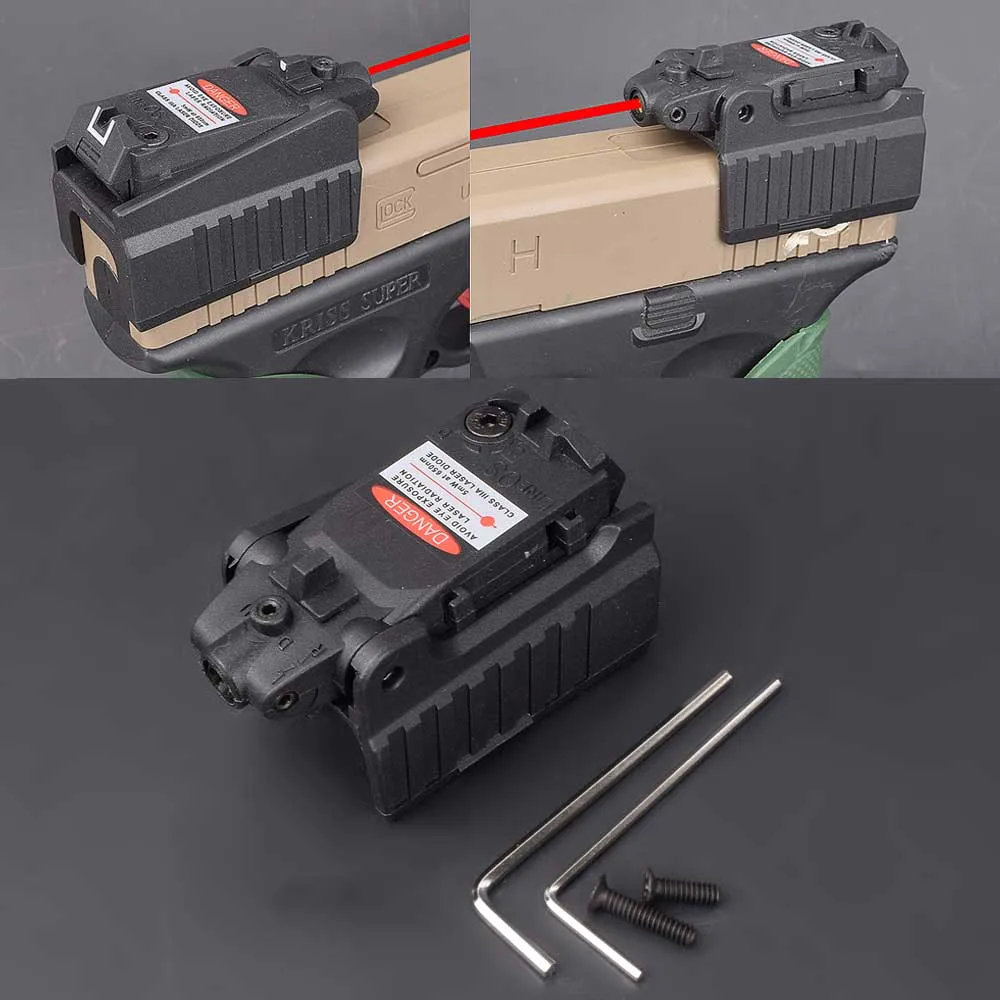 Военный страйкбол тактический компактный пистолет ручной Красный лазерный