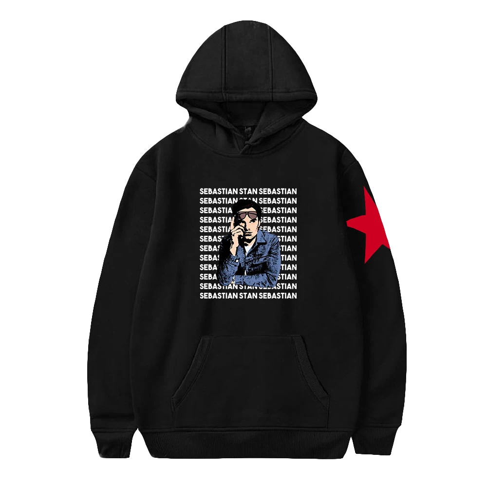 

2021 New Sebastian Stan 2D Print Hooded Sweatshirt Women/Men Clothes Casual Hoodie Sweatshirt
