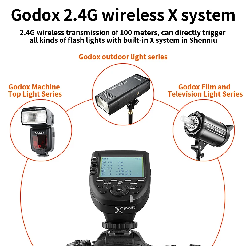 Godox Xpro X-Pro TTL 2.4G Wireless Flash Trigger Transmitter for Canon Sony Nikon godox TT685 TT600 V860 V850 Flash speedlite enlarge